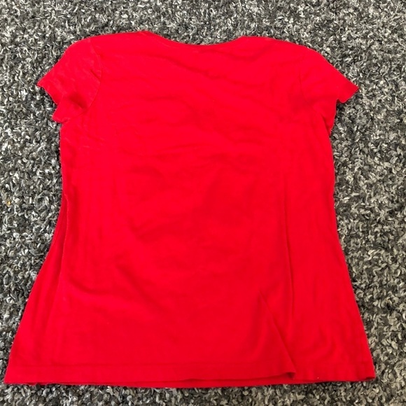 Justice red white and cute t-shirt. Like new! - Picture 4 of 5